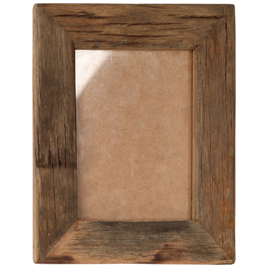 Bilderrahmen 2 Stk. 25x30 cm Massives Altholz und Glas