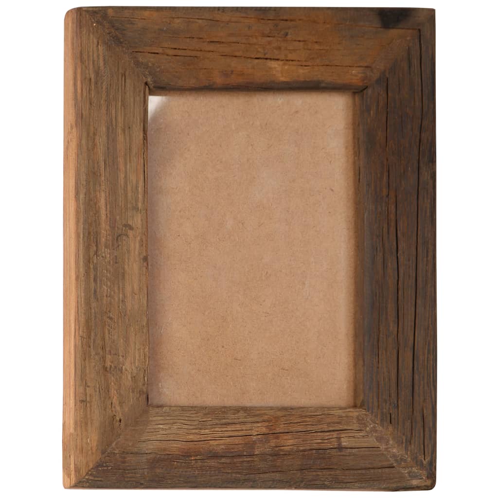 Bilderrahmen 2 Stk. 25x30 cm Massives Altholz und Glas