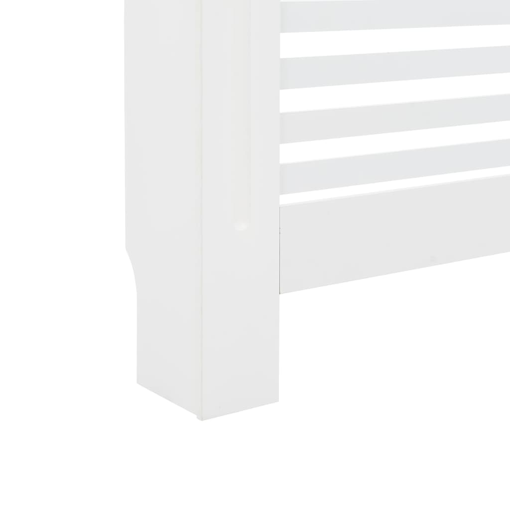 Heizkörperabdeckung Weiß 112×19×81,5 cm MDF