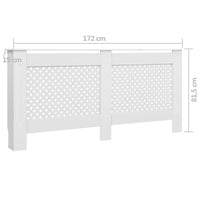 Thumbnail for Heizkörperabdeckung Weiß 172×19×81,5 cm MDF