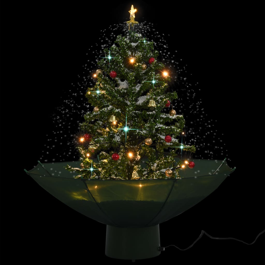 Schneiender Weihnachtsbaum mit Schirmfuß Grün 75 cm