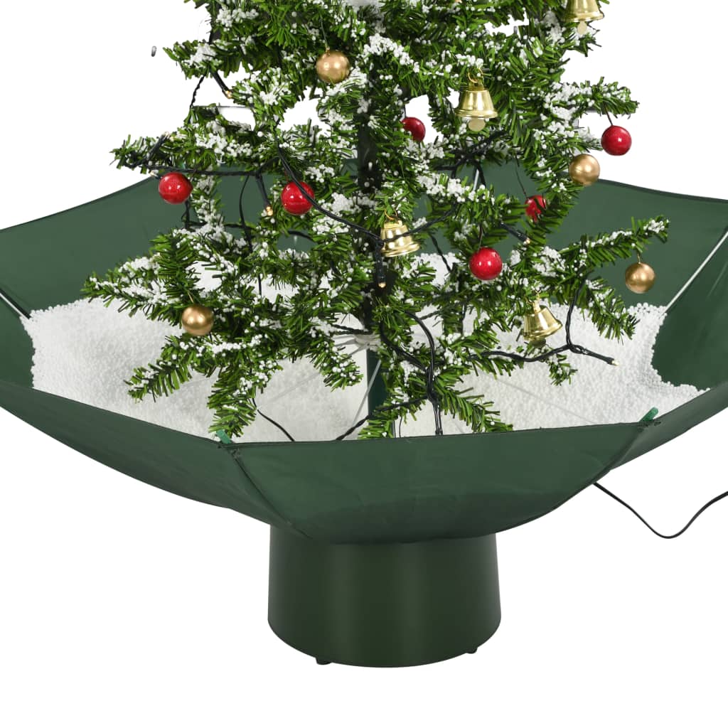 Schneiender Weihnachtsbaum mit Schirmfuß Grün 75 cm