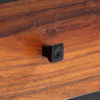 Thumbnail for TV-Schrank 120x30x40 cm Massives Altholz und Stahl