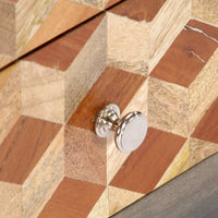 Thumbnail for TV-Schrank Grau 120x30x40 cm Massivholz Mango