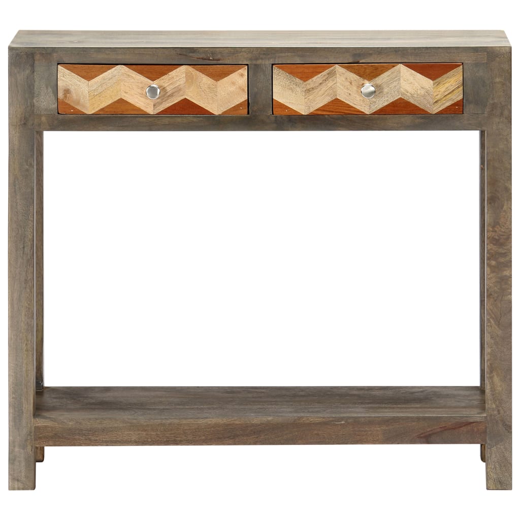 Konsolentisch Grau 86 x 30 x 76 cm Massivholz Mango
