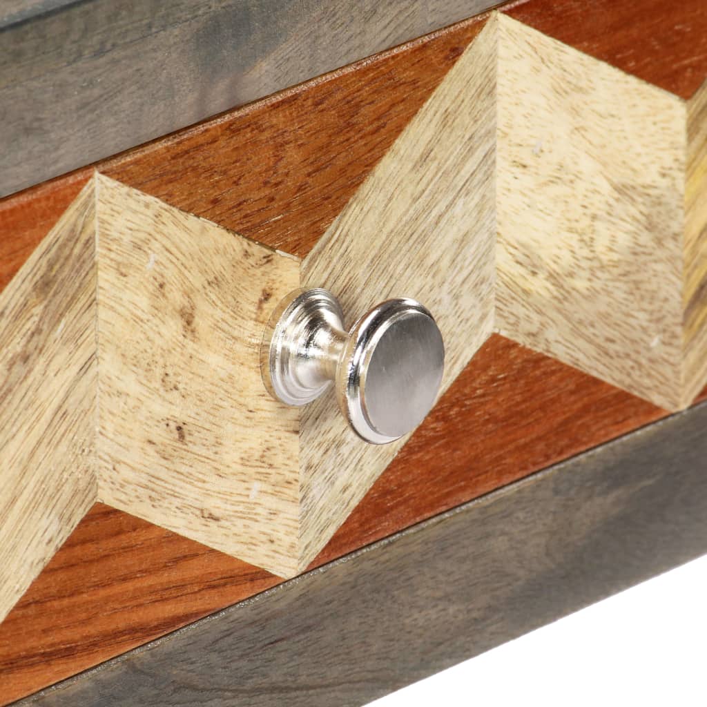 Konsolentisch Grau 86 x 30 x 76 cm Massivholz Mango