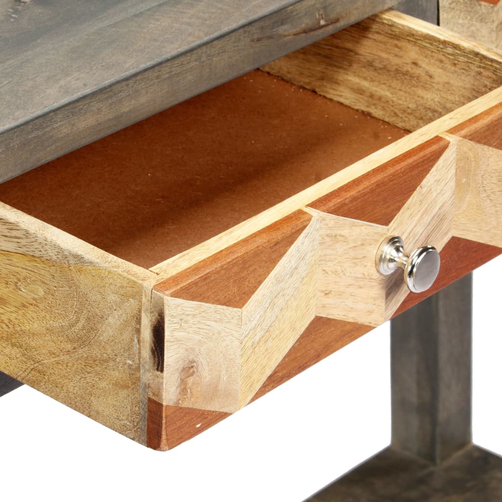 Konsolentisch Grau 86 x 30 x 76 cm Massivholz Mango