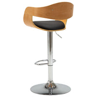 Thumbnail for Barhocker Schwarz Bugholz und Kunstleder
