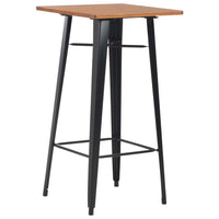 Thumbnail for 3-teiliges Bar-Set Stahl Schwarz Braun