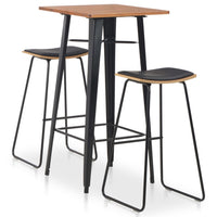 Thumbnail for 3-teiliges Bar-Set Stahl Schwarz