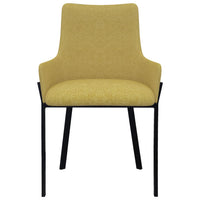 Thumbnail for Esszimmerstühle 2 Stk. Gelb Stoff