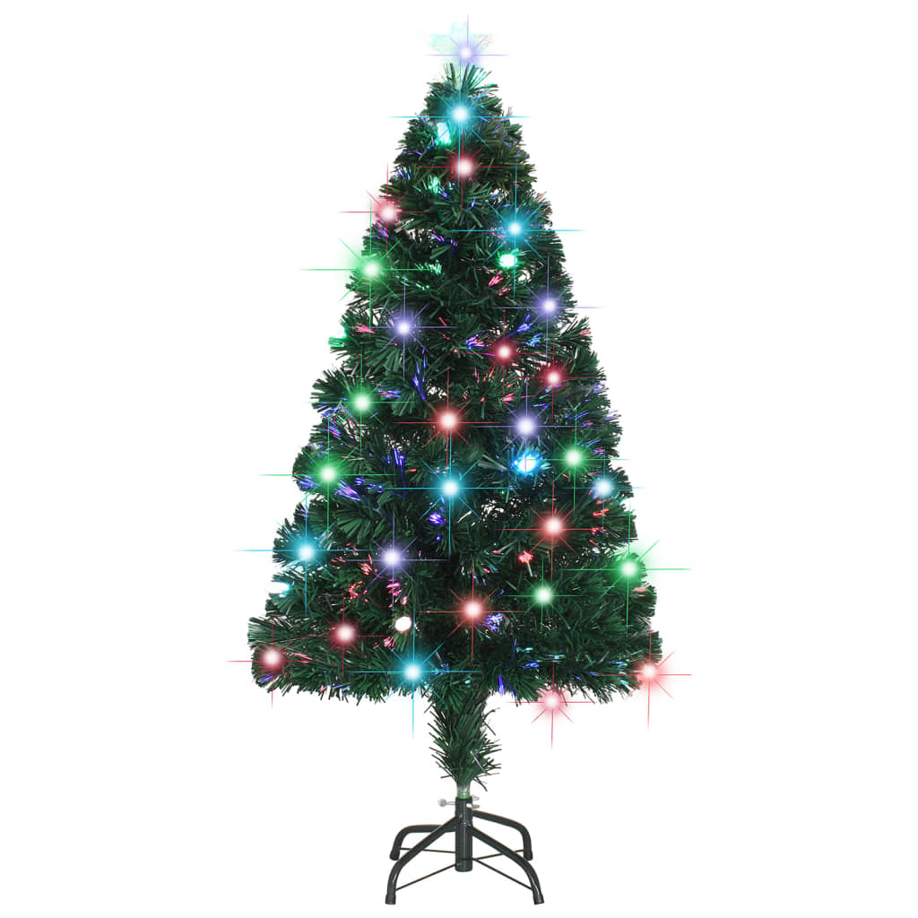 Künstlicher Weihnachtsbaum mit Ständer/LED 120 cm Fiberoptik