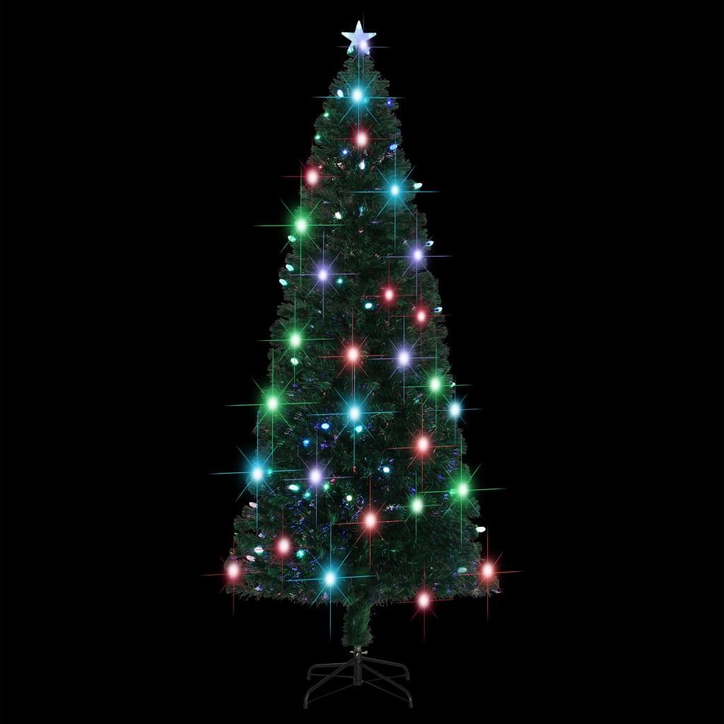 Künstlicher Weihnachtsbaum mit Ständer/LED 240 cm Fiberoptik