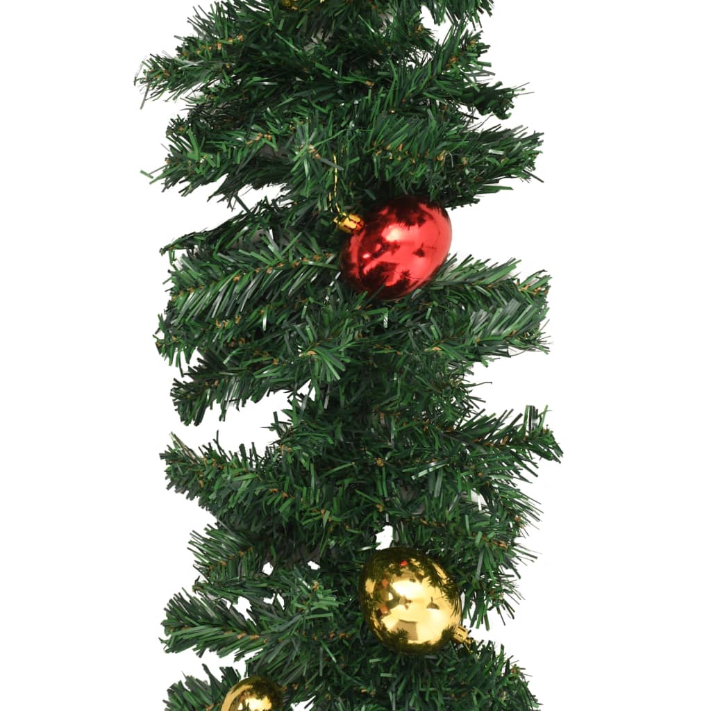 Weihnachtsgirlande Geschmückt mit Kugeln 5 m