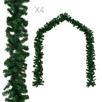 Thumbnail for Weihnachtsgirlanden 4 Stk. Grün 270 cm PVC