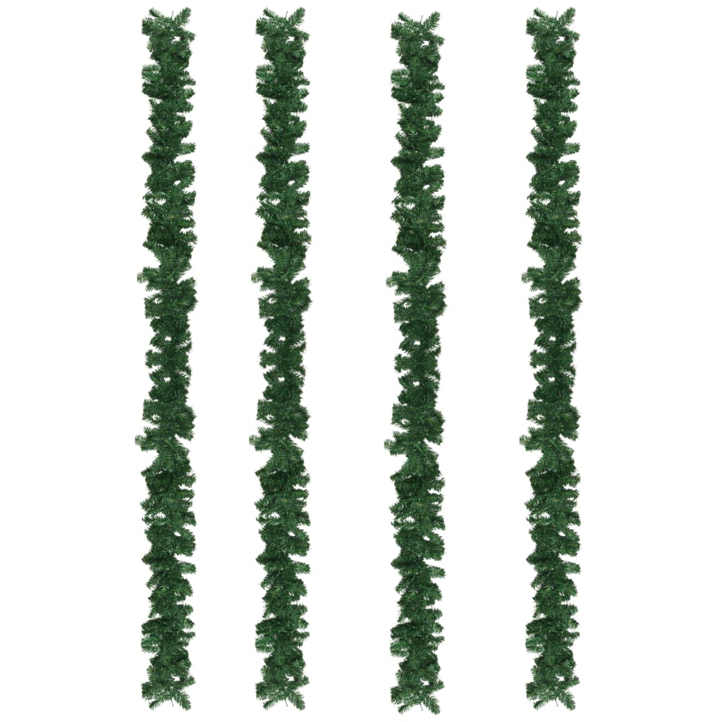 Weihnachtsgirlanden 4 Stk. Grün 270 cm PVC