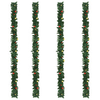 Thumbnail for Weihnachtsgirlanden 4 Stk. mit Kugeln Grün 270 cm PVC