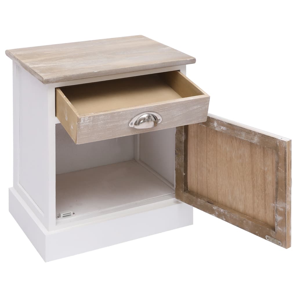 Nachttische 2 Stk. 38x28x45 cm Paulownia Holz