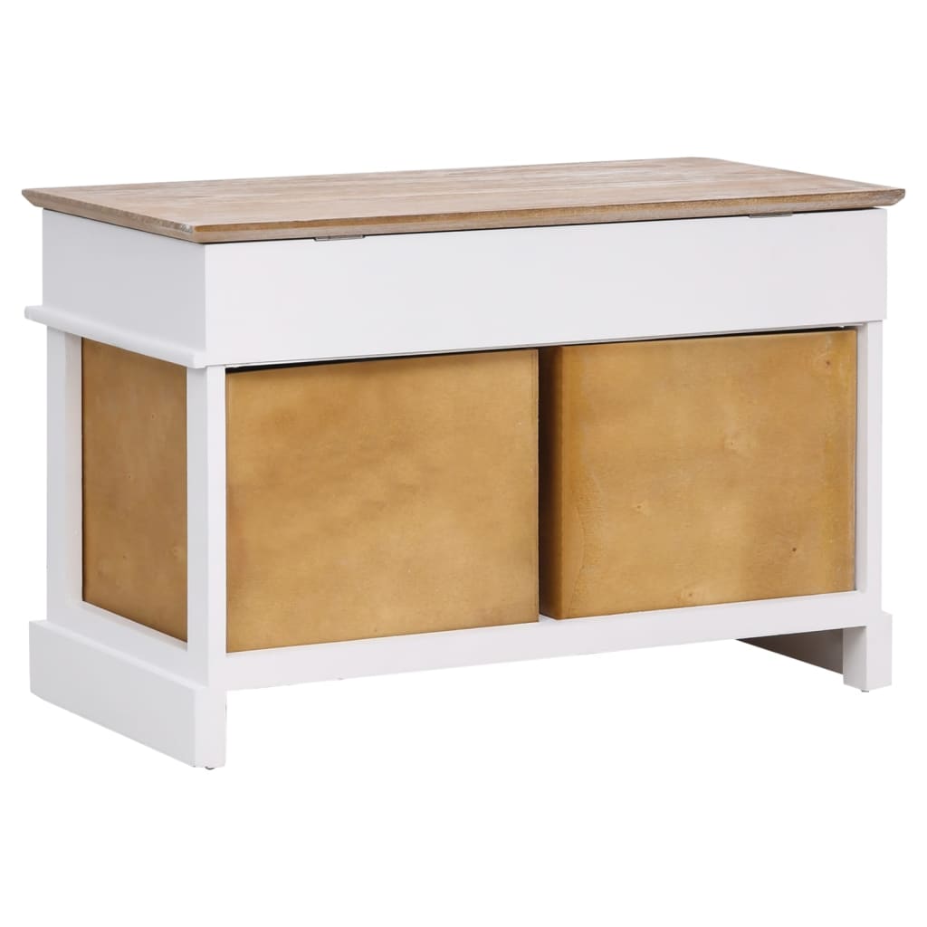 Flurbank 70 x 35 x 45 cm Paulownia Holz