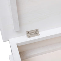 Thumbnail for Schuhschrank Weiß 50 x 28 x 58 cm Paulownia Holz