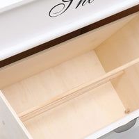 Thumbnail for Schuhschrank Weiß 50 x 28 x 58 cm Paulownia Holz