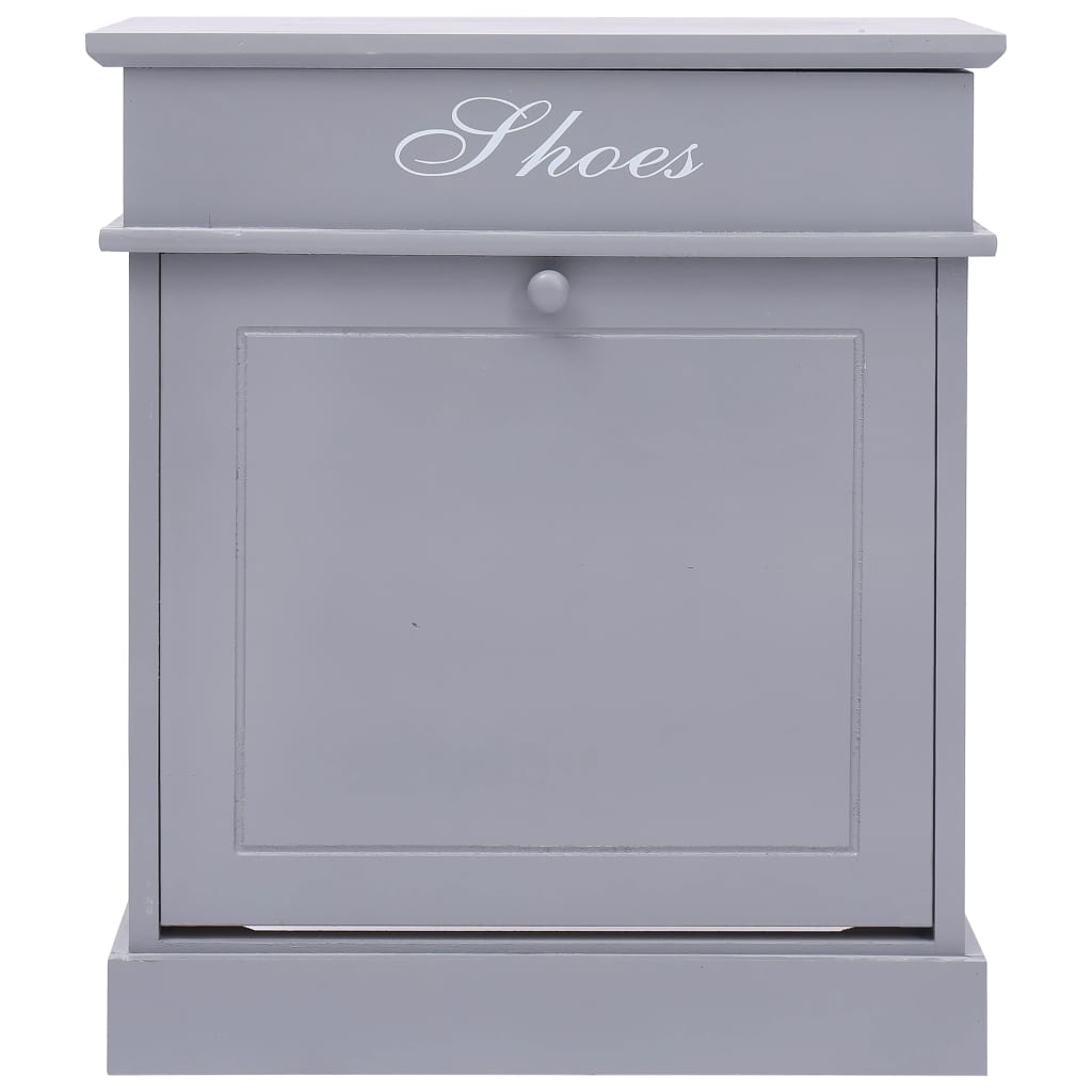 Schuhschrank Grau 50 x 28 x 58 cm Paulownia Holz