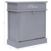 Thumbnail for Schuhschrank Grau 50 x 28 x 58 cm Paulownia Holz
