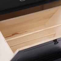 Thumbnail for Schuhschrank Schwarz 50 x 28 x 58 cm Paulownia Holz