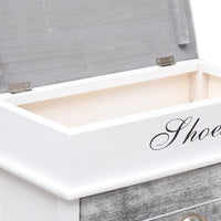 Thumbnail for Schuhschrank Grau 50 x 28 x 98 cm Paulownia Holz