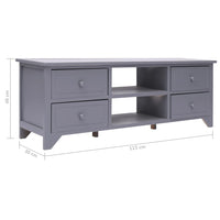 Thumbnail for TV-Schrank Grau 115x30x40 cm Paulownia Holz