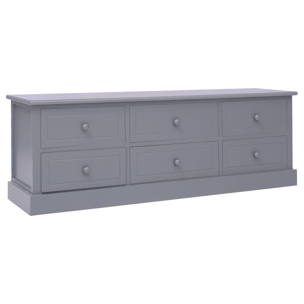 Flurbank Dunkelgrau 115x30x40 cm Holz