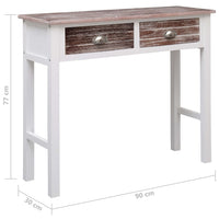 Thumbnail for Konsolentisch Braun 90×30×77 cm Holz
