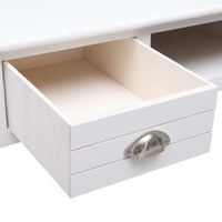 Thumbnail for Schreibtisch Weiß 110×45×76 cm Holz