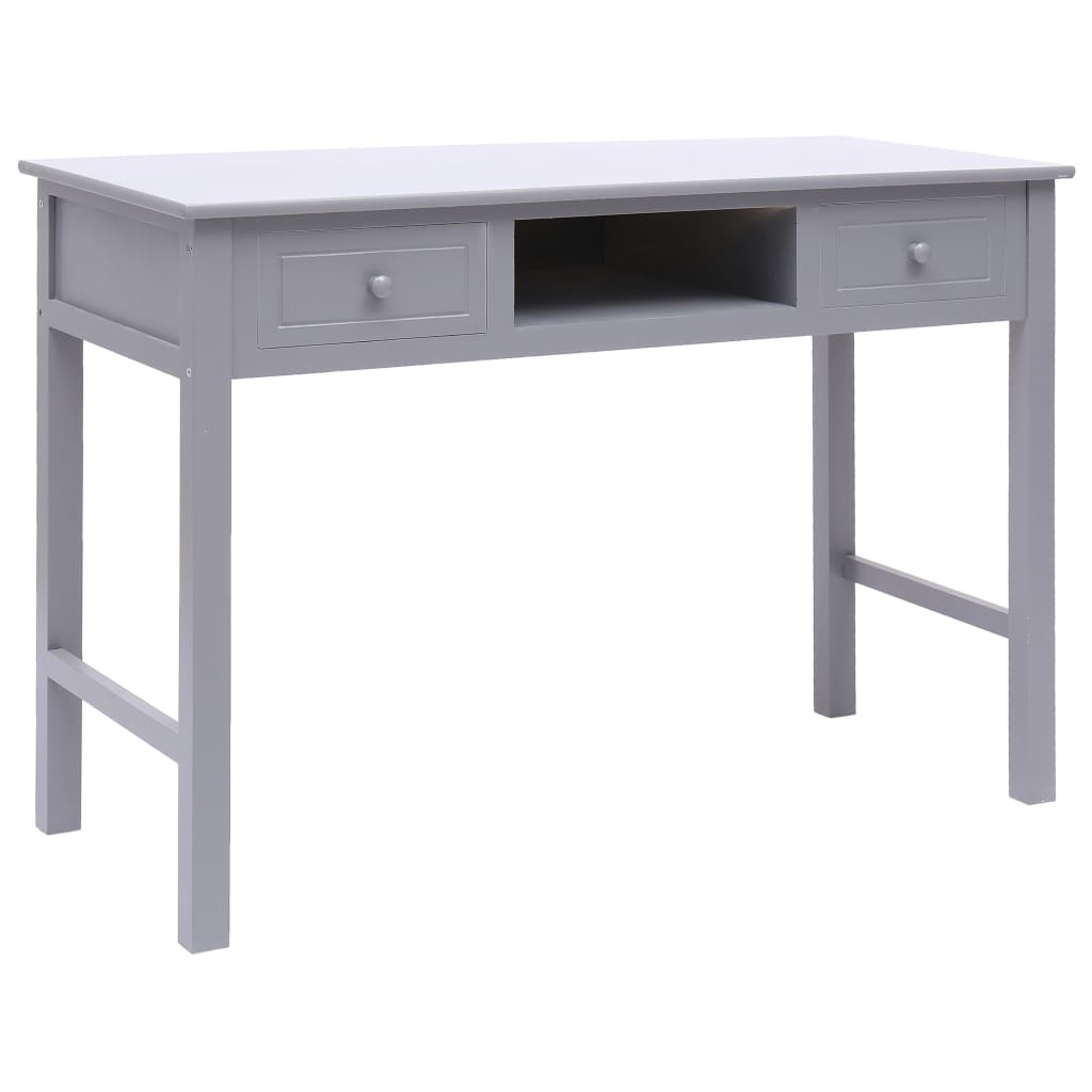 Schreibtisch Grau 110×45×76 cm Holz