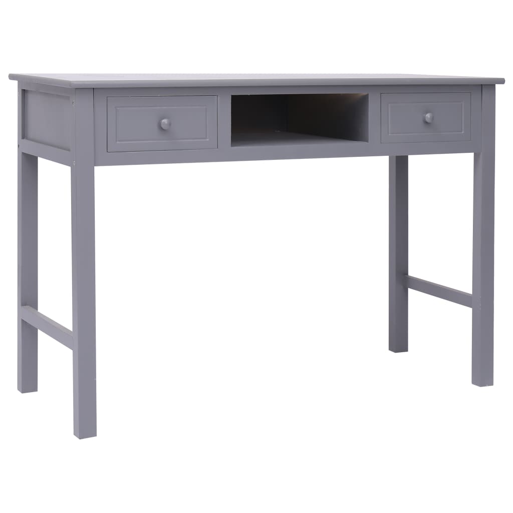 Schreibtisch Grau 110×45×76 cm Holz