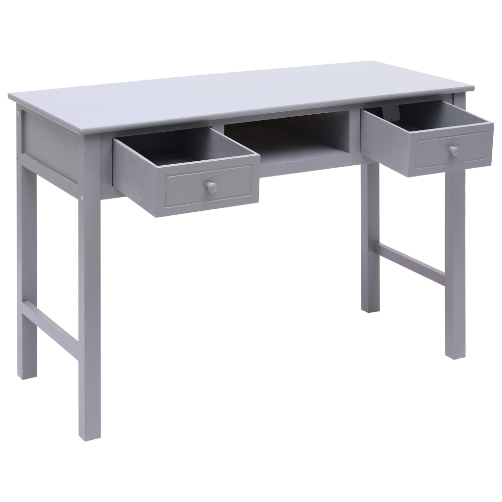 Schreibtisch Grau 110×45×76 cm Holz