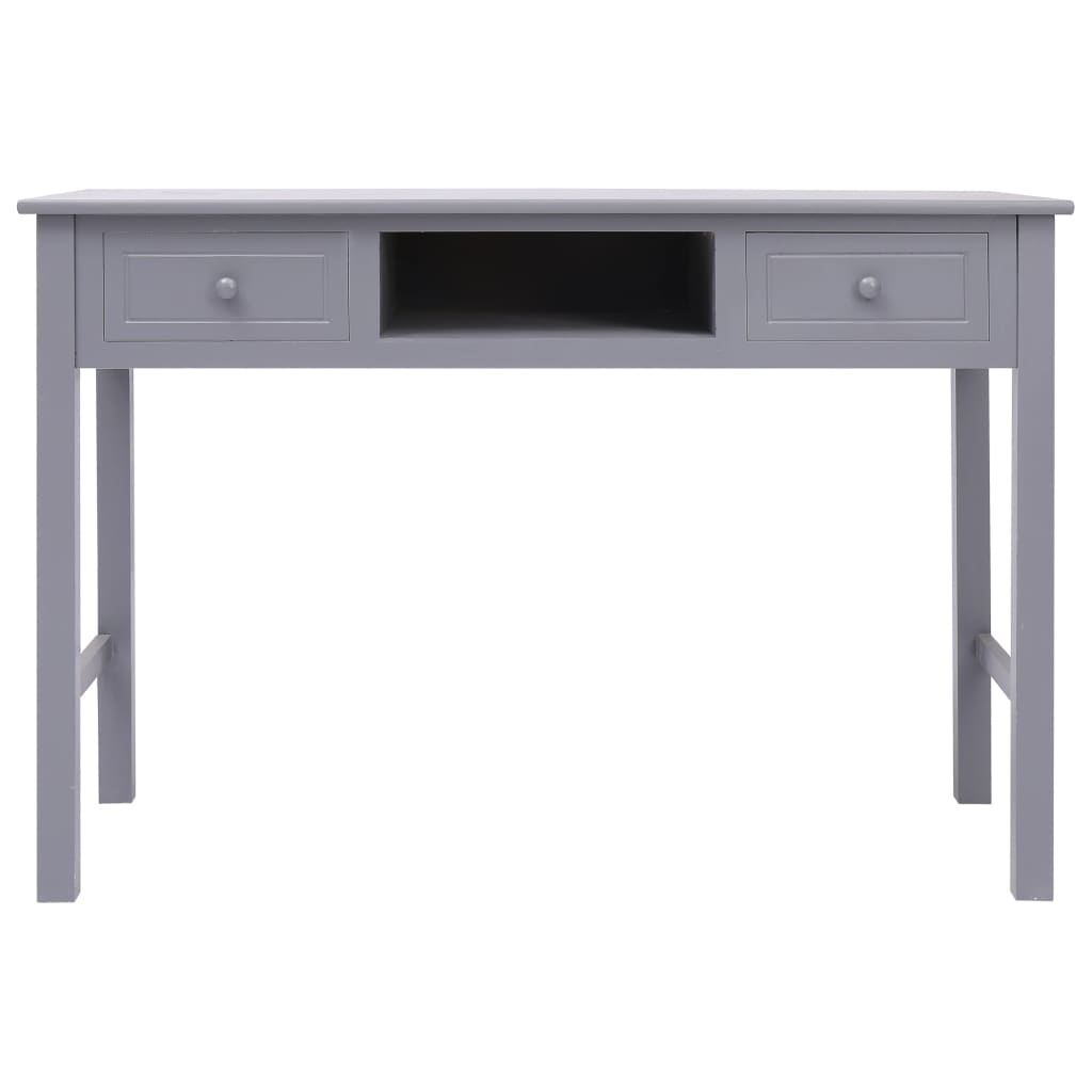 Schreibtisch Grau 110×45×76 cm Holz