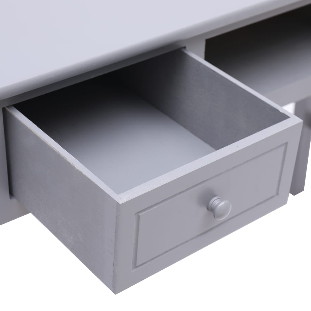 Schreibtisch Grau 110×45×76 cm Holz