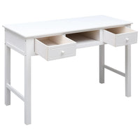 Thumbnail for Schreibtisch Weiß 110×45×76 cm Holz