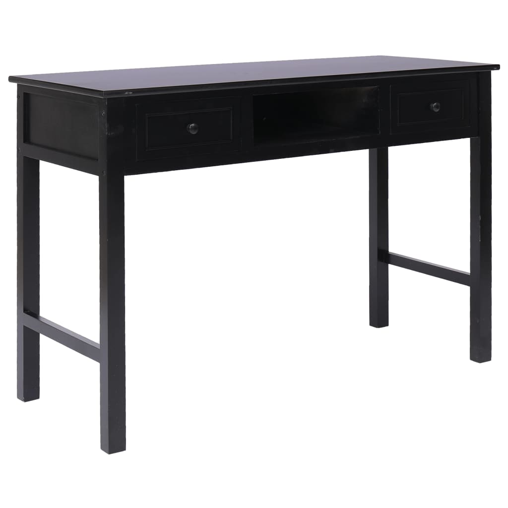 Schreibtisch Schwarz 110×45×76 cm Holz