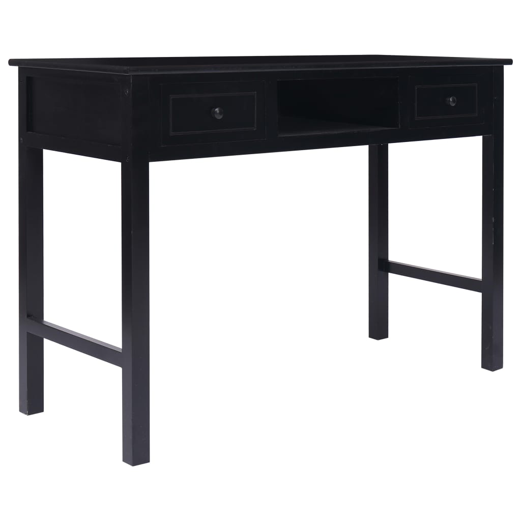 Schreibtisch Schwarz 110×45×76 cm Holz