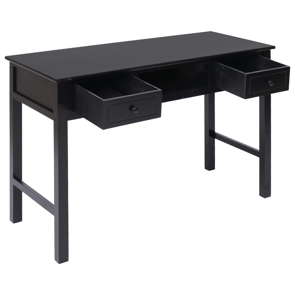 Schreibtisch Schwarz 110×45×76 cm Holz