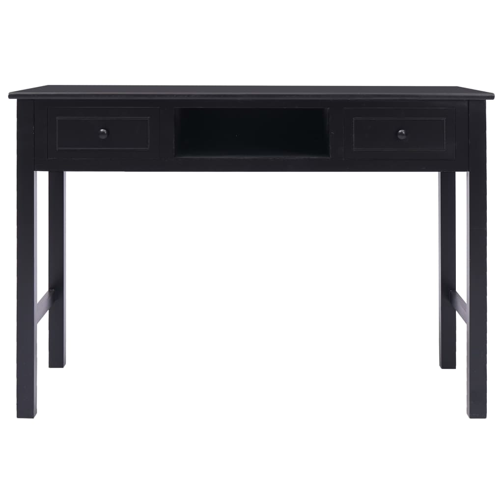 Schreibtisch Schwarz 110×45×76 cm Holz