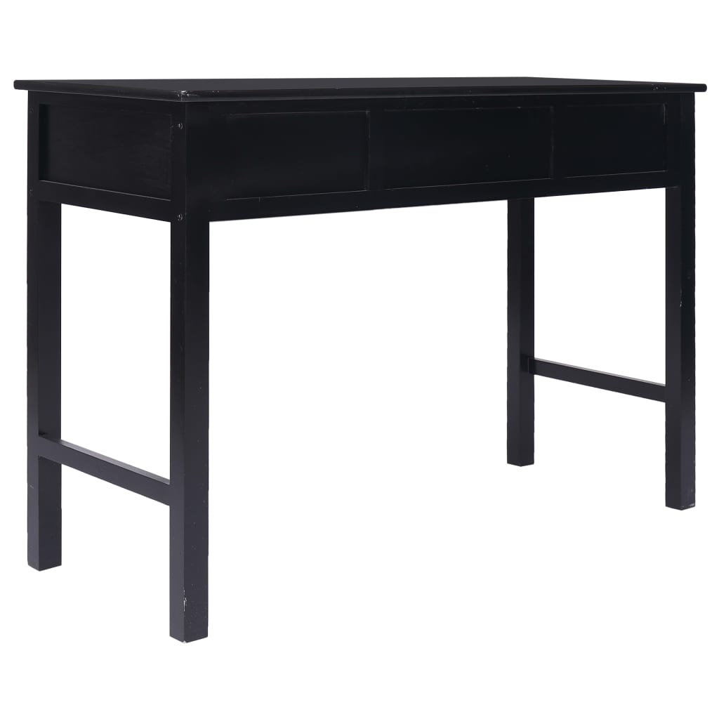 Schreibtisch Schwarz 110×45×76 cm Holz