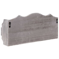Thumbnail for Wandgarderobe Grau 50×10×23 cm Holz