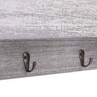 Thumbnail for Wandgarderobe Grau 50×10×23 cm Holz