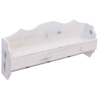 Thumbnail for 284231 vidaXL Wall Mounted Coat Rack White 50x10x23 cm Wood