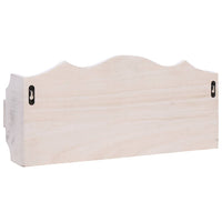 Thumbnail for 284231 vidaXL Wall Mounted Coat Rack White 50x10x23 cm Wood