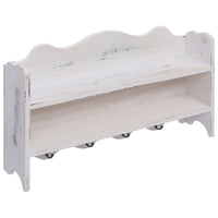 Thumbnail for Wandgarderobe Weiß 50 x 10 x 30 cm Holz