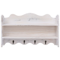 Thumbnail for Wandgarderobe Weiß 50 x 10 x 30 cm Holz